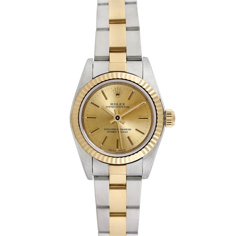 classic oyster two tone ladies rolex|rolex oyster price list.